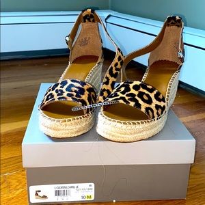 Franco Sarto Cheetah Wedges